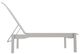 Telescope Casual Leeward Abalone/Warm Gray Fabric/Polymer Outdoor MGP Sling Lay-Flat Stacking Armless Chaise with Wheels-2