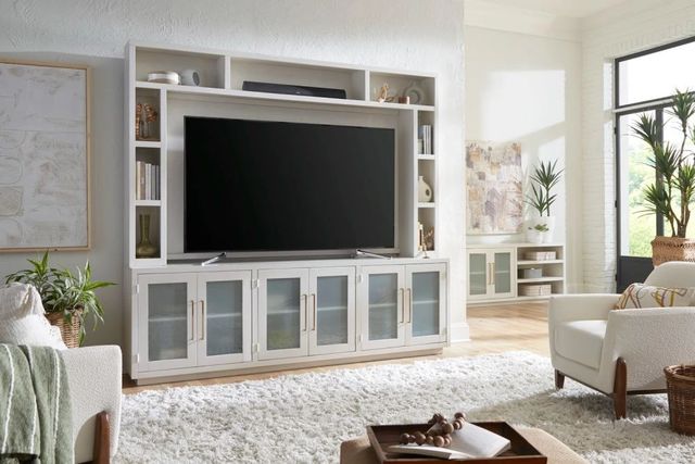 aspenhome® Perry White 97'' Console and Hutch-0