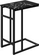 Monarch Specialties Inc. 24"H Black Accent Table with Metal Base-0
