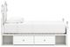 Signature Design by Ashley® Kozlani White Twin Upholstered Panel Storage Bed-2