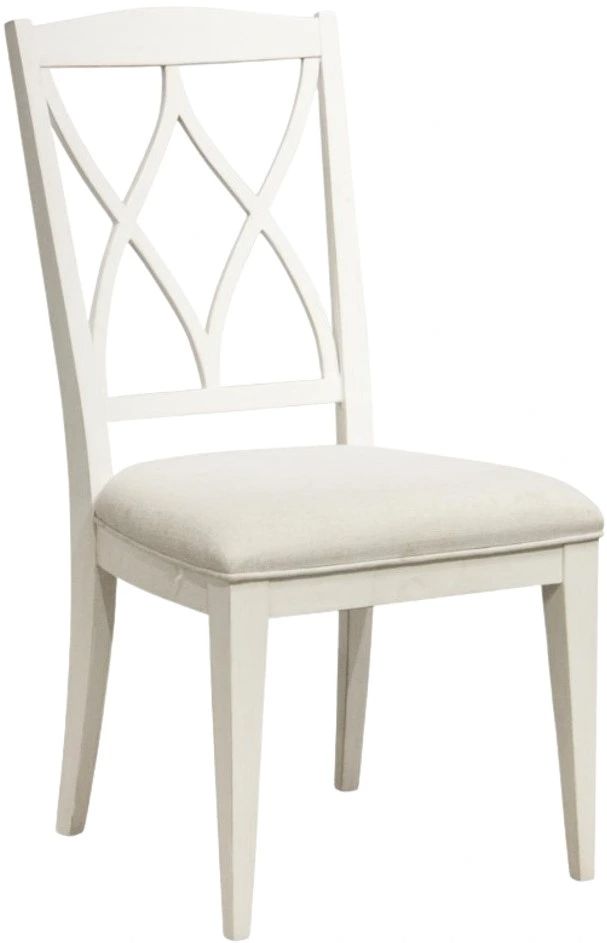 Riverside Furniture Myra Paperwhite Upholstered Dining Side Chair-0