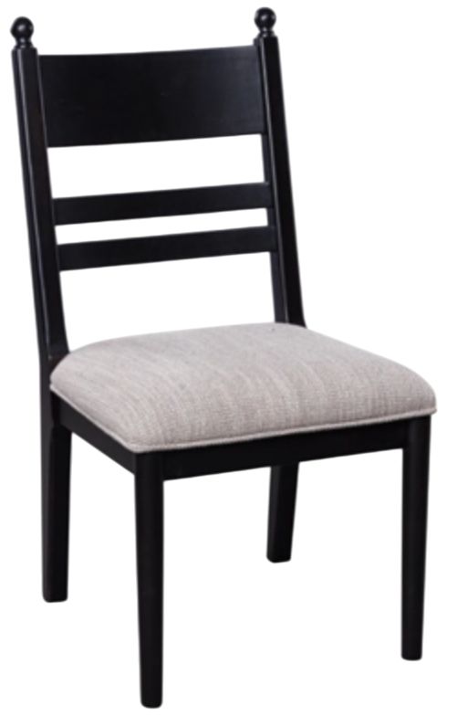 Signature Design by Ashley® Chadworth Black Upholstered Side Chair-0