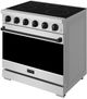 Thor Kitchen® Gordon Ramsay 36" Stainless Steel/Black Freestanding Pro Style Electric Range-3