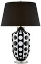 Currey & Company Cicero Black/White Table Lamp-0