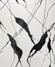 Harp & Finial® Rippling III Black/White Framed Canvas Art-1