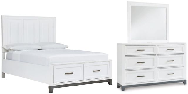 Benchcraft® Brynburg 3-Piece White Full Panel Bed Set-0