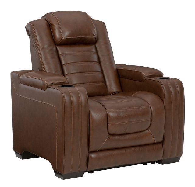 Signature Design by Ashley® Backtrack 2-Piece Chocolate Living Room Set with Power Reclining Sofa-2