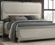 Furniture of America® Sheridan Silver/White Eastern King Panel Bed-0