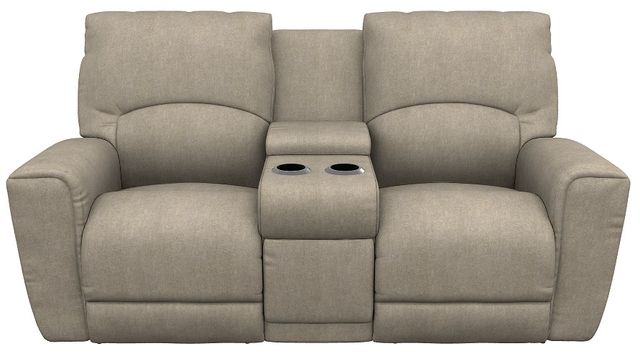 La-Z-Boy® Cassian Birch Power Reclining Loveseat with Console and Headrest-1
