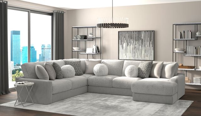 Jackson Furniture Canyon 4-Piece Gray/Platinum/Zinc Right-Arm Facing Sectional-1