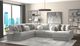 Jackson Furniture Canyon 4-Piece Gray/Platinum/Zinc Right-Arm Facing Sectional-1
