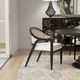 Harp & Finial®Thane Black/Cream/Natural Dining Chair-2