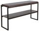 Sunny Designs™ Tyler French Brown Sofa Table with Black Metal Frame-0