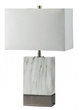 Furniture of America® Faith White Table Lamp with Silver Accent-0