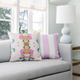 Laura Park Designs Monet's Garden Pink 14" x 20" Lumbar Pillow-1