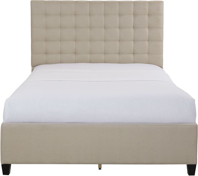 HH2 Home Bergen Sandstone Linen King Panel Bed-3