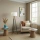Northfield Living Sway Brassed Gold Floor Lamp-1