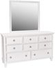 New Classic® Home Furnishings Tamarack White Dresser and Mirror Set-0
