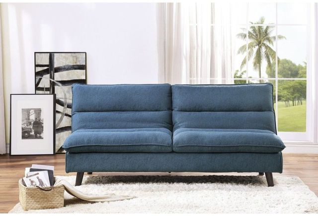 Homelegance® Mackay Blue Convertible Sofa Bed-1