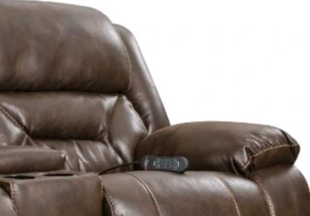 HomeStretch Enterprise Walnut Power Reclining Loveseat with Console-2