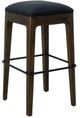 YHD Abau Dark Walnut Leatherette Bar Stool-0