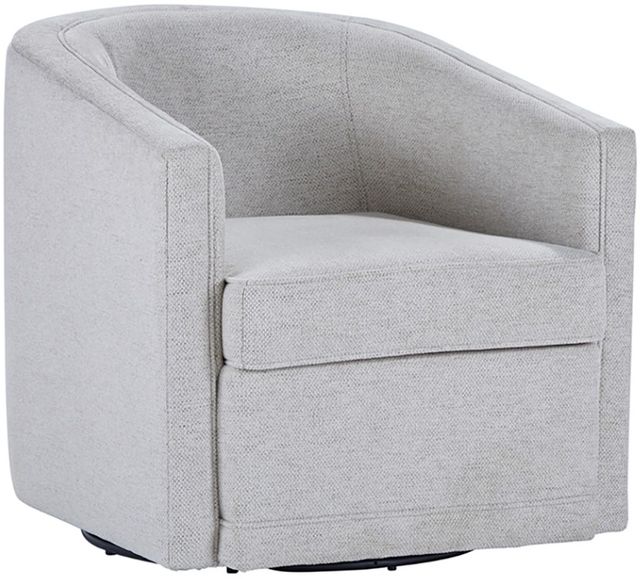 Hughes Furniture® 45 Rose Quartz Turtle D Swivel Chair-0