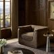 Four Hands Santino Nubuck Cigar Swivel Chair-1