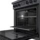 Bosch® 800 Series 30" Black Stainless Steel Freestanding Dual Fuel Range-4