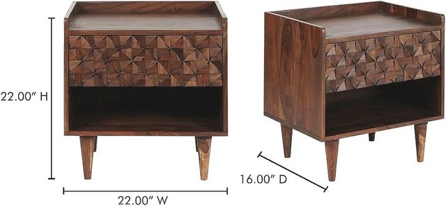 Moe's Home Collection Pablo Dark Walnut Nightstand-3