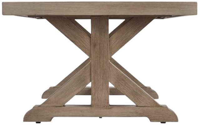 Clearance Signature Design by Ashley® Beachcroft Beige Outdoor Wood Cocktail Table-3