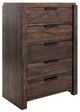 International Furniture Direct Raramuri Black Chest-4