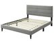 Bernards Willa Gray King Panel Bed with USB Port-2