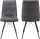 Moe's Home Collection Morrison 2-Piece Grey Dining Side Chair Set-4