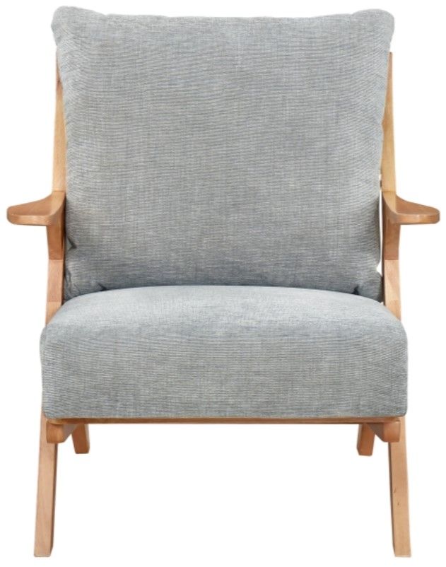 Homelegance® Lennox Gray/Natural Accent Chair-2