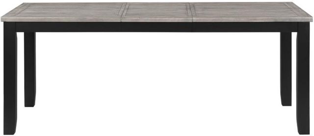 Coaster® Elodie Gray Dining Table with Black Base-1