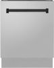 ZLINE Autograph Edition 24" Stainless Steel Built In Dishwasher with Matte Black Handle-0