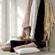 HiEnd Accents Ruched Rabbit White Double-Sided Throw Blanket-1
