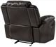 Homelegance® Bastrop Brown Manual Gilder Recliner-4