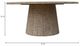 Nest Home Collections Dante Aged White 71" Round Dining Table-2