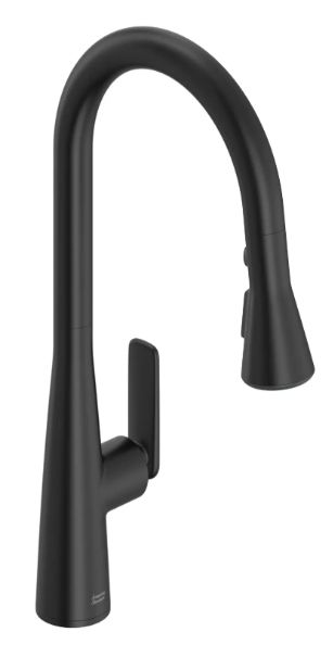American Standard Aspirations Matte Black Pull-Down Kitchen Faucet-0
