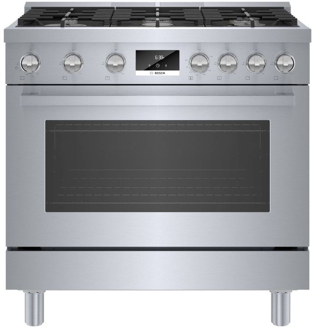 Bosch® 800 Series 36" Stainless Steel Pro Style Dual Fuel Range