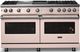 Viking® 5 Series 60" Blush Pro Style Gas (LP) Range with Polished Chrome Trim-4