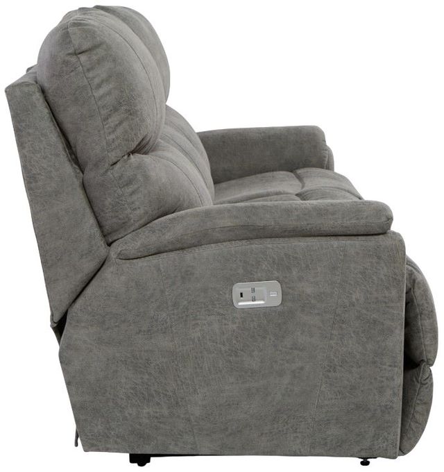 La-Z-Boy® Trouper Charcoal Power Reclining Sofa with Headrest-3
