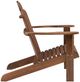 Linon Accorn Brown Wooden Adirondack Outdoor Chair-4