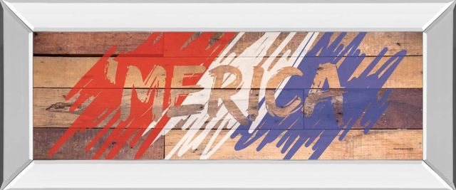 Classy Art Merica by Front Porch Pickins Mirror Framed Wall Art-0