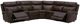 Liberty Furniture Blair 6-Piece Cognac Leather Power Reclining Sectional-1