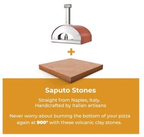 Fontana Forni Marinara 39" Red Pizza Oven -3
