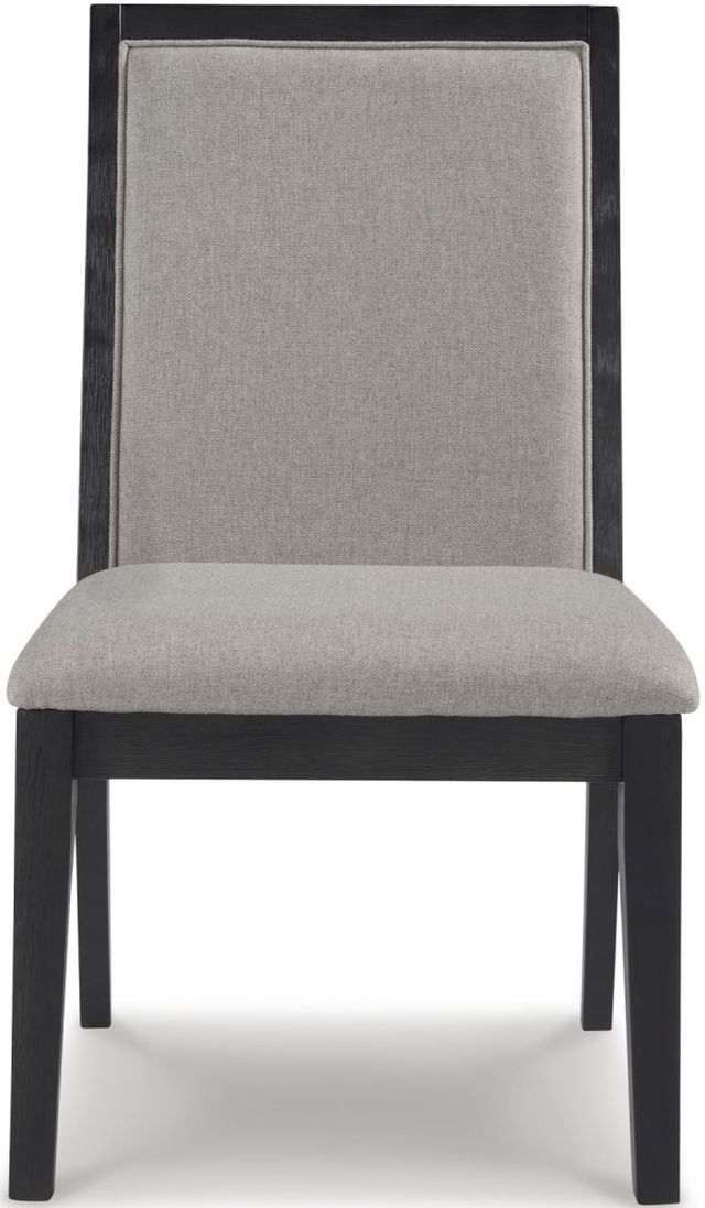 Signature Design by Ashley® Foyland Rich Brushed Black Dining Chair-2