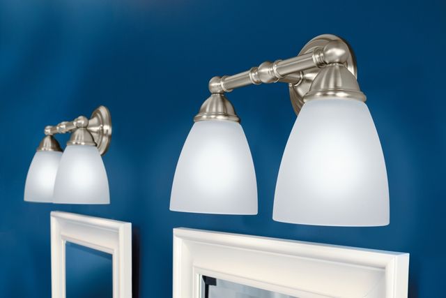Moen® Brantford™ Brushed Nickel Two Globe Bath Light-2
