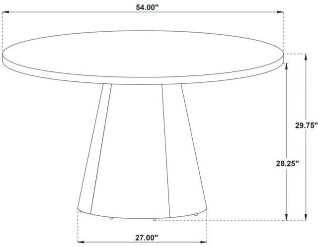Coaster® Franklin 5-Piece Dark Brown Dining Table Set-2